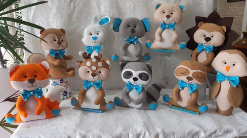 Kit Tema Bosque Encantado Azul (10 Personagens)