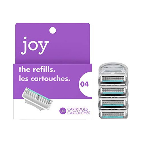 Recambio De Cuchillas Para Mujer Joy, 4 Recargas De 4 Hojas