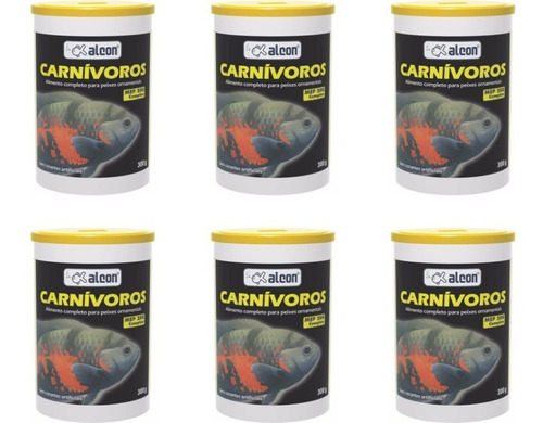 Kit 06 Alcon Carnívoros 300gr