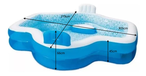 Alberca Inflable Familiar Summer Waves