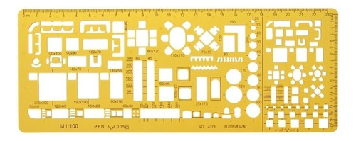Plantilla De Dibujos De Regla De Modelo Arquitectónico