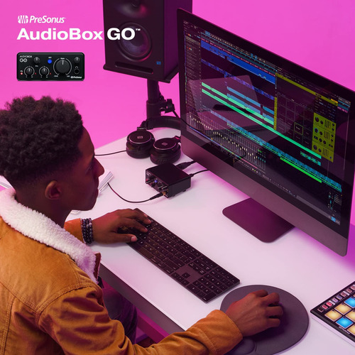 Interface De Áudio Presonus Audiobox Go Usb-c Com Studio One