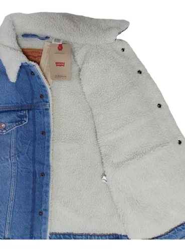 Campera Jean Levis Mujer Con Corderito 100 Original