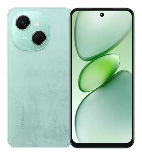 Celular Tecno Spark Go 1 Kl4 3 Gb Ram 64 Gb Memoria Libre Verde Claro