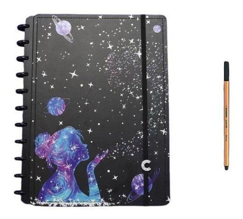 Caderno Poeira Das Estrelas Grande Caderno Inteligente