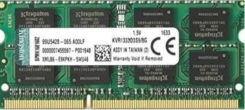 Memoria Ram Ddr3 8gb 1333-10600 Laptop Kingston