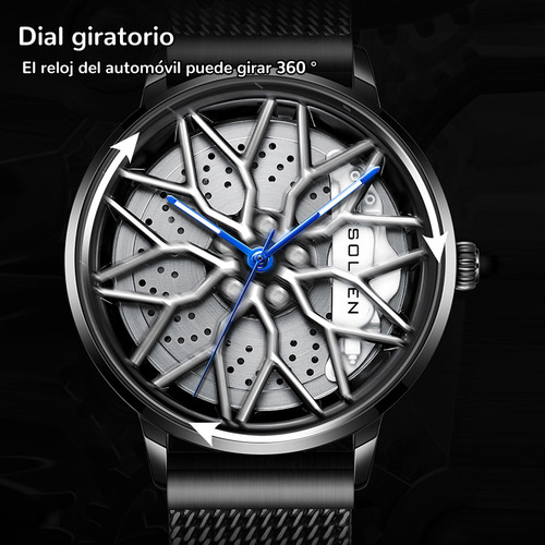 Relojes De Coche Sollen Con Llanta Giratoria