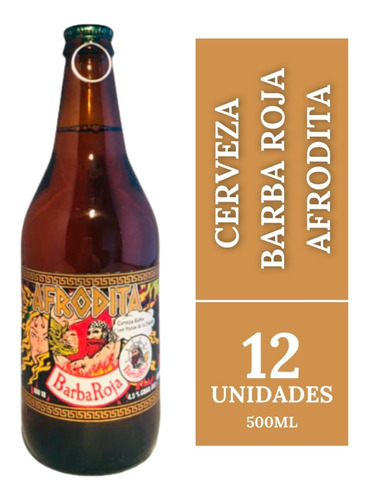 Cerveza Barba Roja Afrodita Pack X 12 X 500ml. Con Maracuya