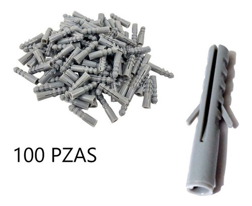 100 Piezas De Taquetes De Plastico De 5/16 Diametro