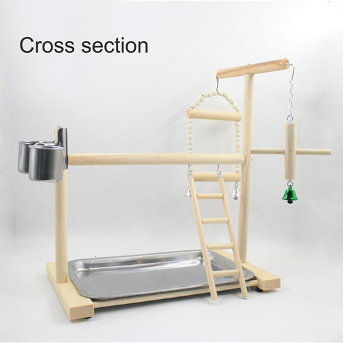 Loro Juego Soporte Pájaro Columpio Escalada Escalera Madera