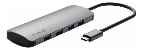 Hub Adaptador Usb Tipo C A 4 Puertos Usb 3.0 5 Gbps Swissten