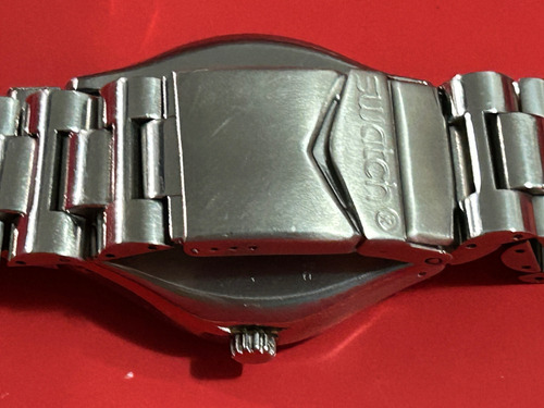 Relógio Swatch Dial Black Prateado Prateado Preto (Usado)