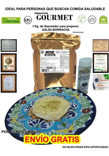 Salsa Verde Deshidratada En Polvo 1kg, Con Especias Kosher