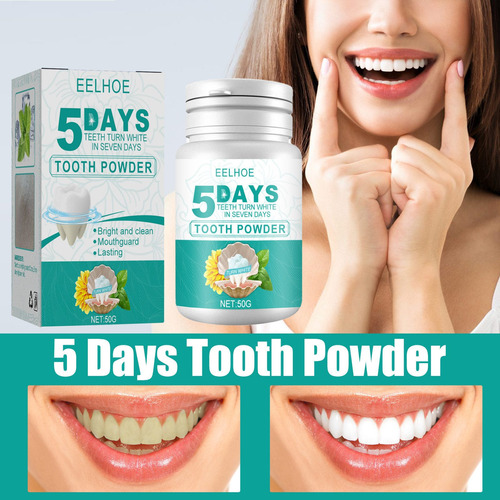 1r 5 Días Beauty Tooth Powder: Blanquear Y Limpiar Los Dient