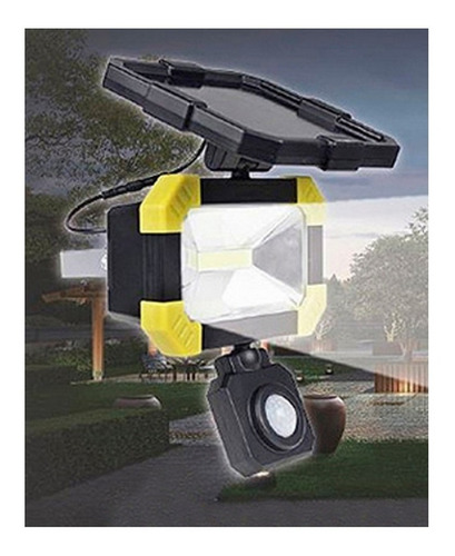 Reflector Solar Led 25w Con Sensor De Movimiento