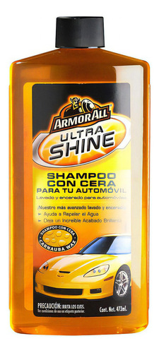 Shampoo Con Cera Armor All Limpieza Autos Camión Moto 473ml