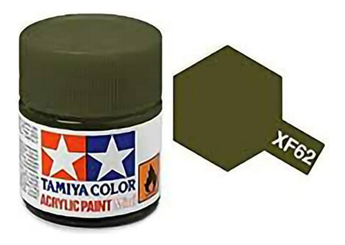 Tamiya 81762 Acrílico Mini Xf62 Color Gris Oliva 1/3 Oz.