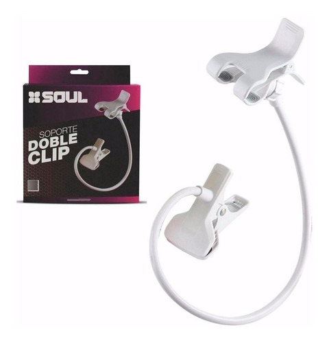 Soporte Universal Pinza Para Celular Doble Clip Soul Calidad