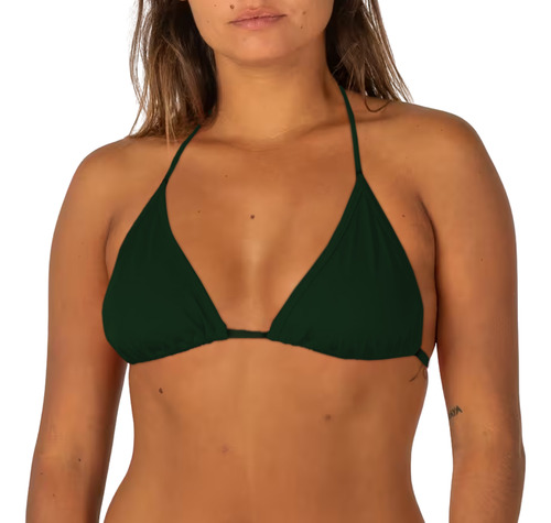 Malla Natacion Top Triangulito Safit Lycra Fp Uv50+ Playa Verde M