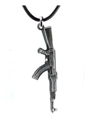 Pingente Revolver Com Colar