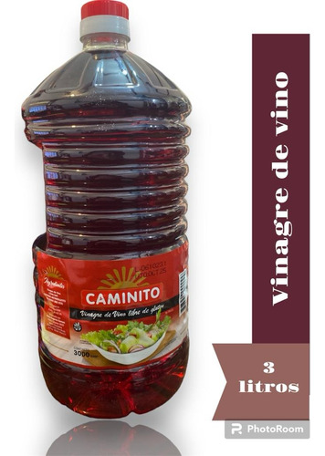 Vinagre De Vino Libre De Gluten Caminito 3l