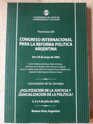 Congreso Internacional Reforma Política Argentina - 2002
