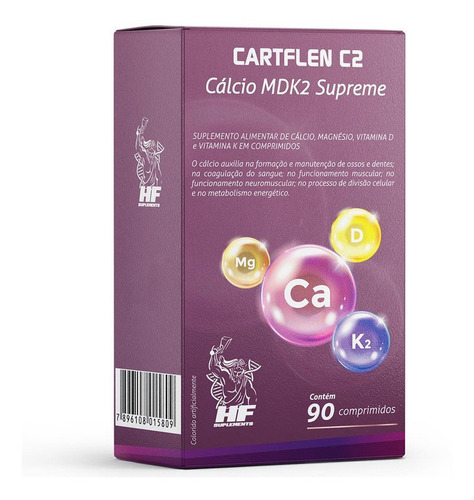 Imagem 1 de 4 de 3x Cartflen C2 Calcio Mdk2 Supreme 90 Comps Hf Suplements
