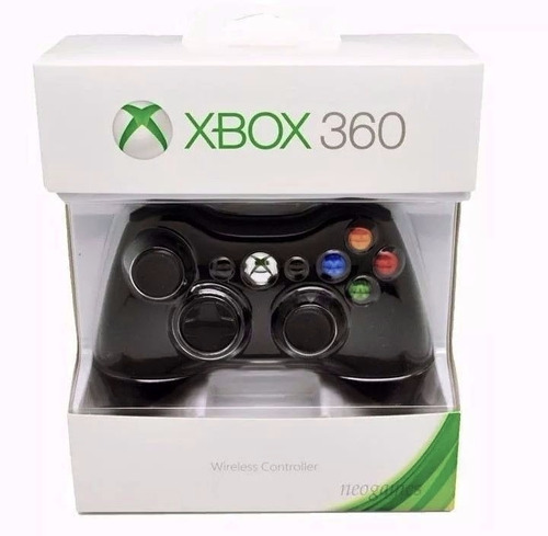 Control Negro Xbox 360 Nuevo En Caja Inalambrico Oem