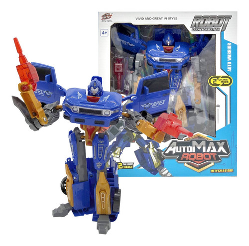 Auto Transformers Max Robot Juguete Transformable 2 En 1