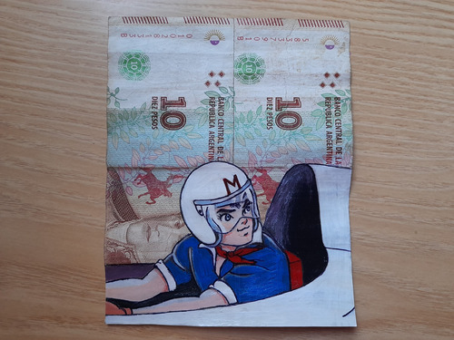 Billete Pintado A Mano Meteoro