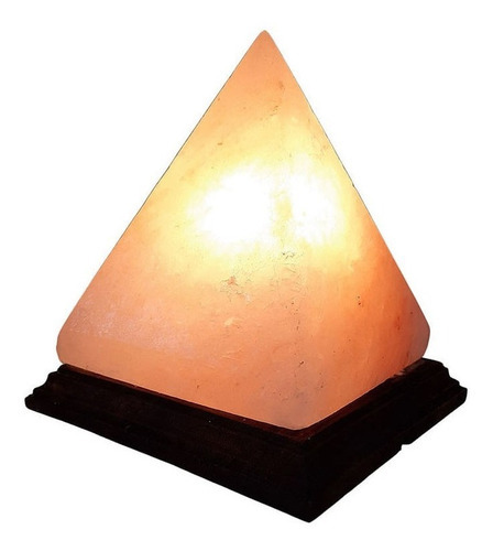Abajur Luminária Terapêutica Sal Rosa Do Himalaia Pyramid Cor da cúpula Laranja