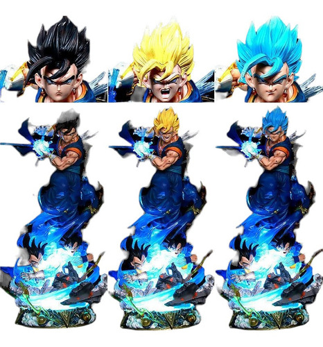 Lámpara Figura Dragón Ball Z Vegetto Goku Vegeta 45 Cm