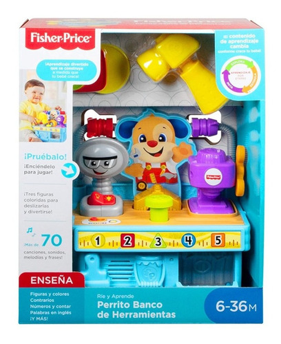 Fisher Price Perrito Caja De Herramientas Actividades Bebes 