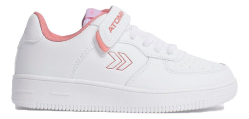 Zapatillas Atomik Lifestyle Niño Inf Velcro Blanco-rosa Cli