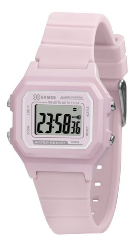 Relógio Feminino Rosa Borracha X-games Xkppd071 Bxrx