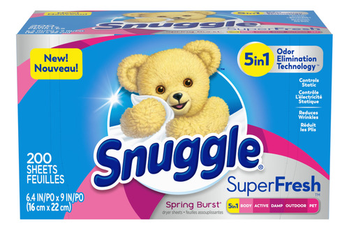 Snuggle Plus Superfresh - Sabanas Para Secadora Con Control 