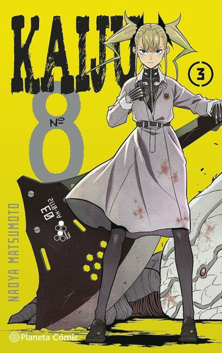 Kaiju 8, De Naoya Matsumoto., Vol. 3. Editorial Planeta Comic, Tapa Blanda En Español, 2022