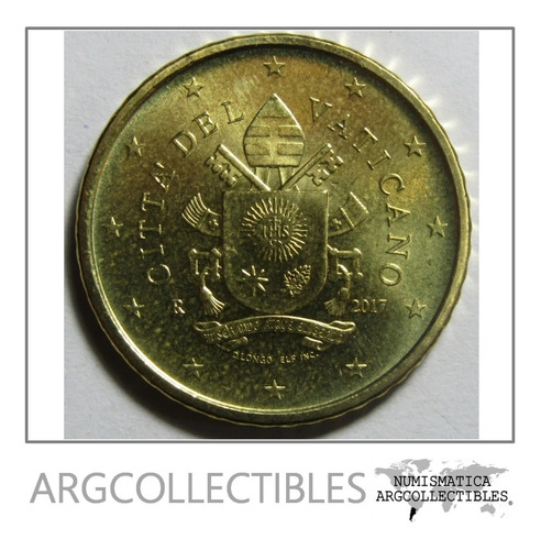 Vaticano Moneda 50 Euro Cents Niquel Año 2017 Unc