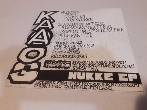 Kaaos Nukke Ep - ¿ Rattus ¿ Mellakka ¿ Lama ¿