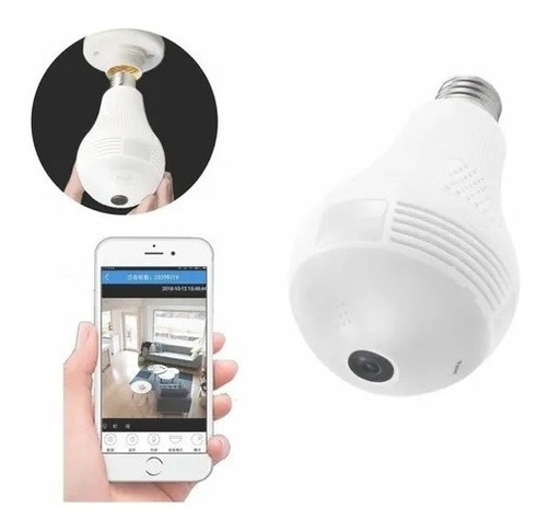 Cámara Ampolleta Ip 360 Robótica Wifi Hd Vigilancia Celular