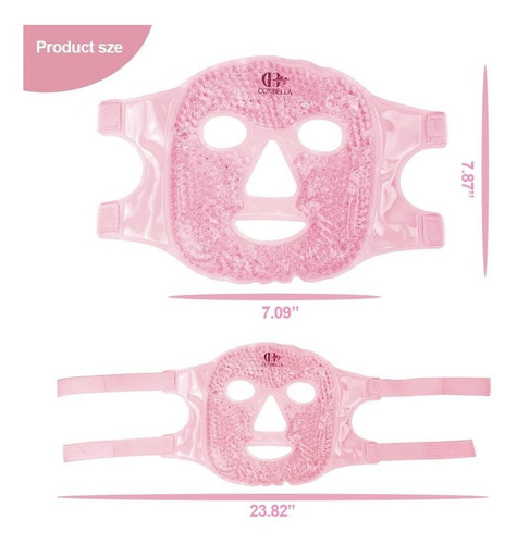 Imagen 7 de 8 de Máscara Gel Frío Rostro Ojeras Estrés Migraña Hinchazón
