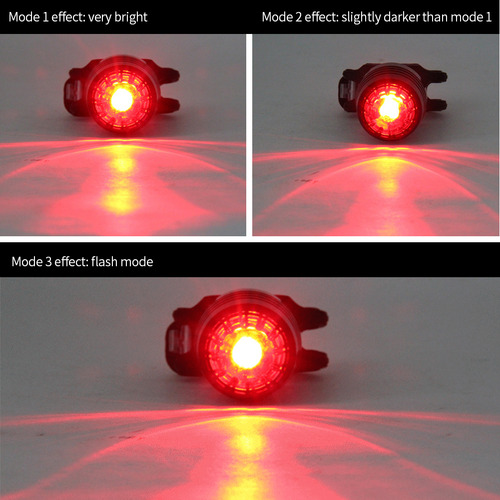 Luz Trasera Rts At Cycling Para Bicicleta, Brillante Y Segur