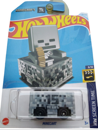 Carro Colección Hot Wheels Minecraft Conmemorativo 15 Años 