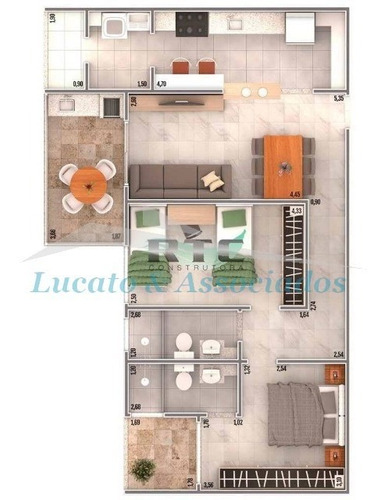 Imagem 15 de 15 de Partamento Para Venda Na Vila Caiçara Em Praia Grande Sp, 02 Dormitórios Sendo 01 Suíte, Varanda Gourmet, 02 Vagas De Garagem. Entrega Dez 21 - Ap02129 - 68562154