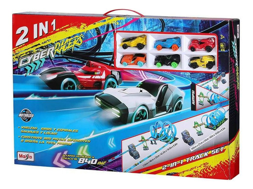 Juego De Pista De Autos Cyber Racers 2 En 1 Maisto