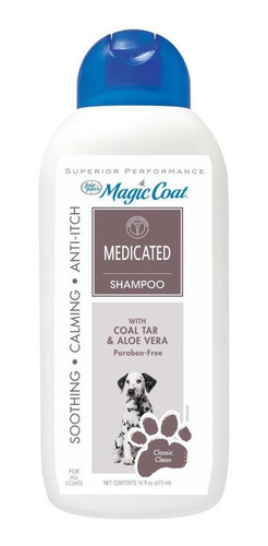 Magic Coat Shampoo Medicado Anti Alergico 16oz Para Perros
