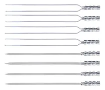 Comprar Kit 8 Espetos De Alumínio 50cm Para Churrasco Churrasqueira