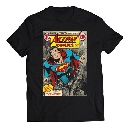 Polera Dc Superman - Comic Cover
