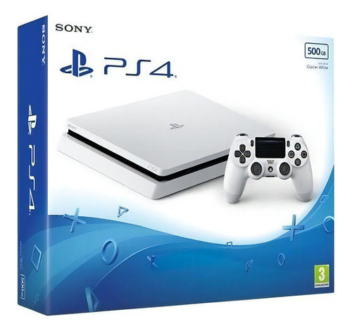 Ps4 Slim Branco Sony 500gb 2116a Playstation 4 White