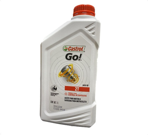 Aceite Moto 2t Castrol Go 1lt